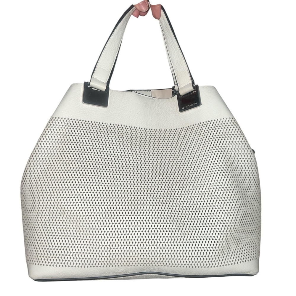 Vince Camuto Beatt Perforated Leather Satchel